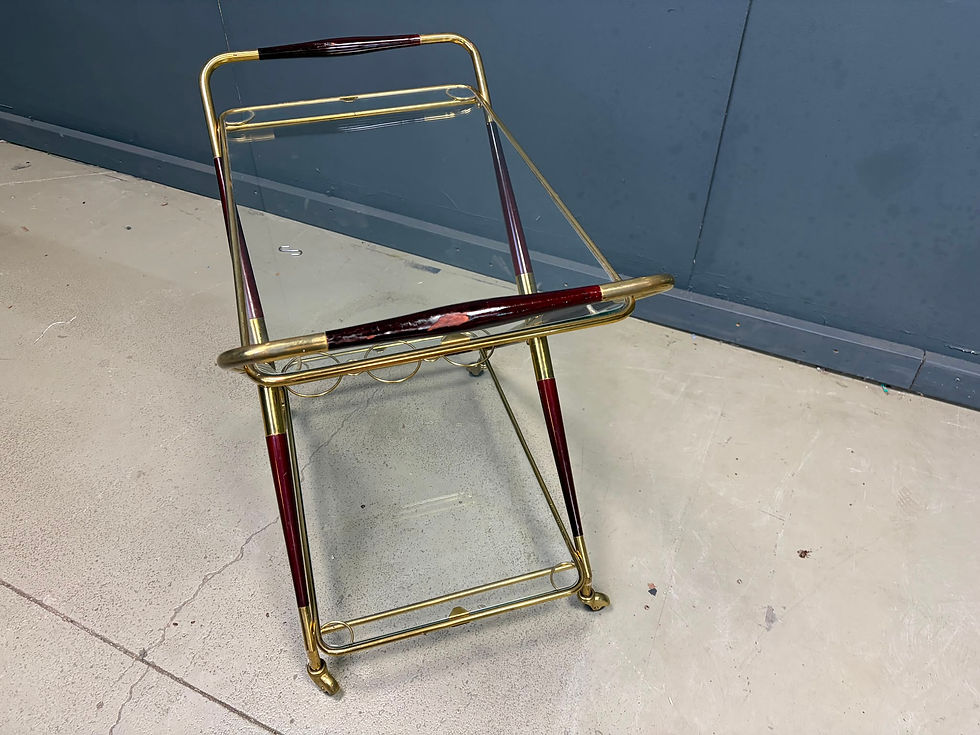 Thumbnail: Vintage italian serving trolley by Cesare Lacca, 1950s