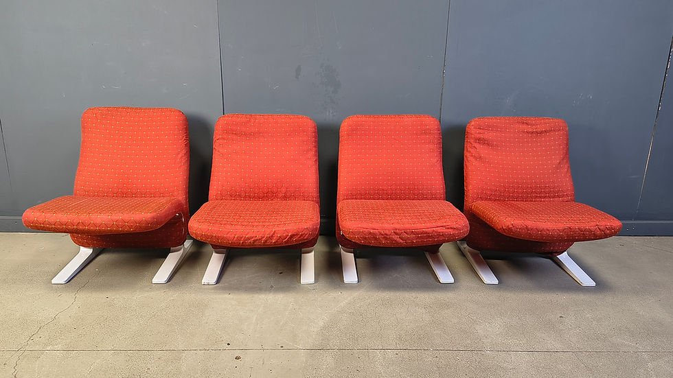 Thumbnail: Pierre Paulin Concorde chairs, set of 4, 1960s