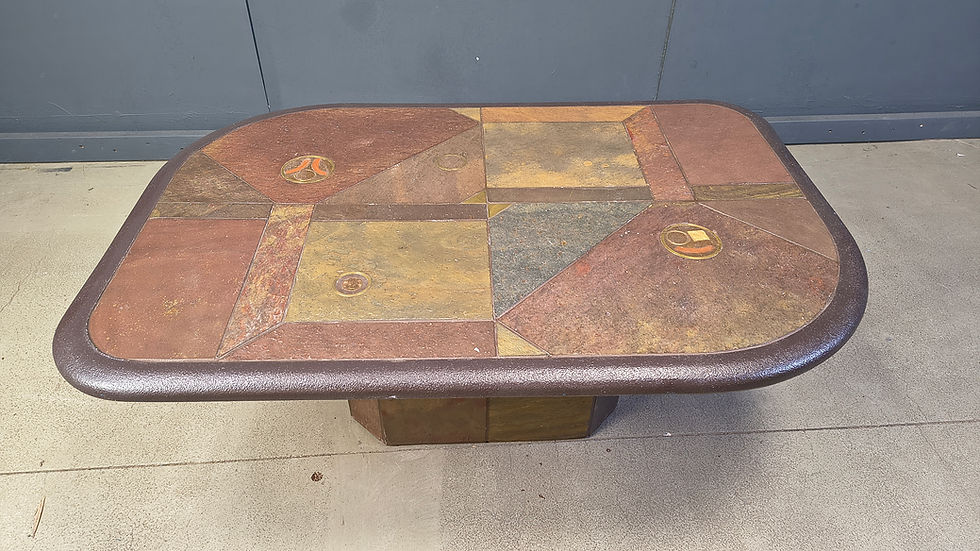 Thumbnail: Brutalist Kingma style coffee table, 1970s