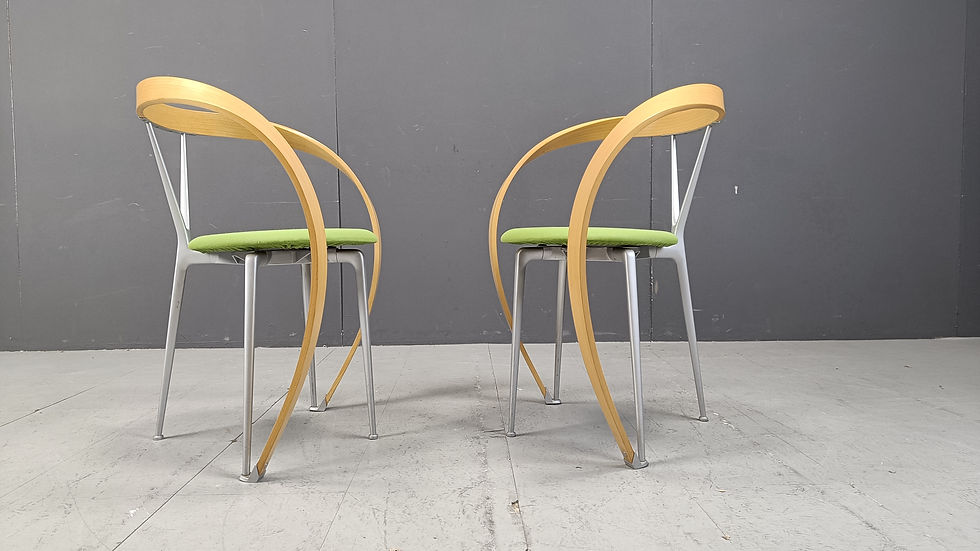 Thumbnail: Revers Dining Chairs by Andrea Branzi for Cassina, 1993, Set of 6