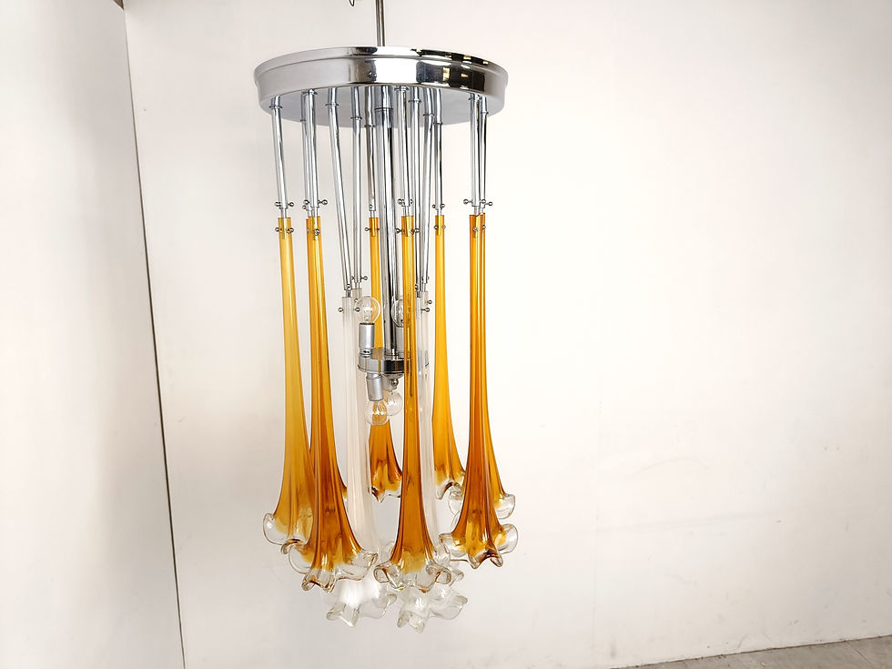 Thumbnail: Vintage Paolo Venini chandelier, 1970s