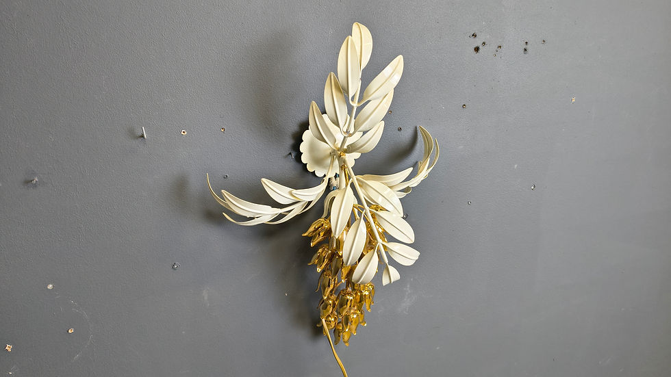 Thumbnail: Vintage floral  wall lamp by Hans Kögl , 1970s