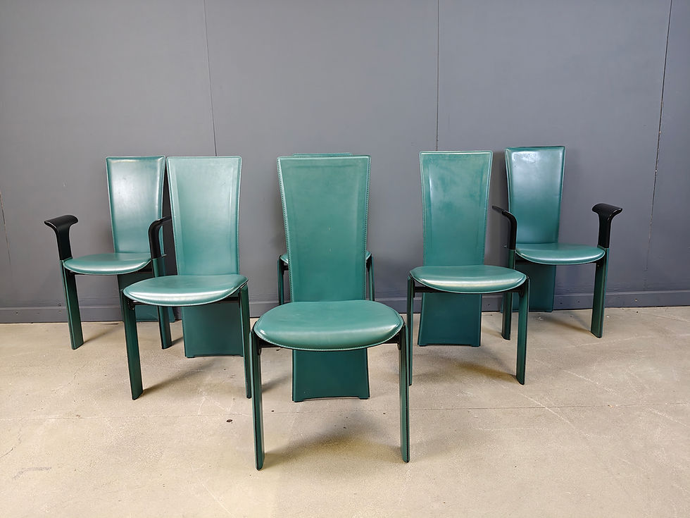 Thumbnail: Vintage dining chairs by Pietro costantini, 1980s, set of 6