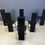 Thumbnail: Vintage black leather dining chairs, set of 6, 1980s