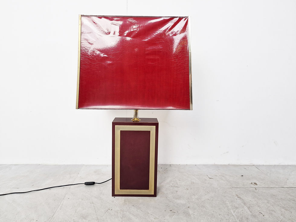 Thumbnail: Xxl table lamp by Maison Le Dauphin, 1970s