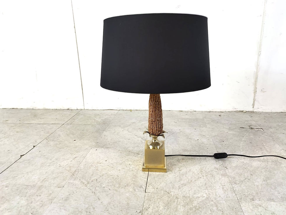 Thumbnail: Vintage french corn table lamp, 1970s