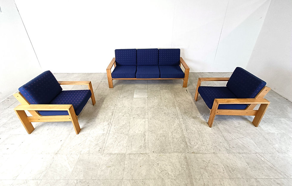 Thumbnail: Vintage scandinavian sofa set, 1970s