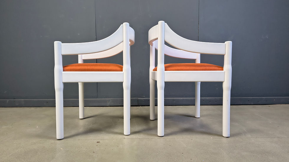 Thumbnail: Set of 4 Carimate armchairs by Vico Magistretti, 1960s