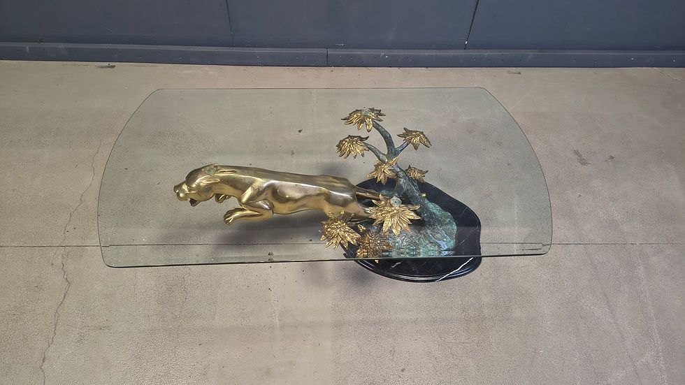 Thumbnail: Brass jaguar coffee table, 1970s