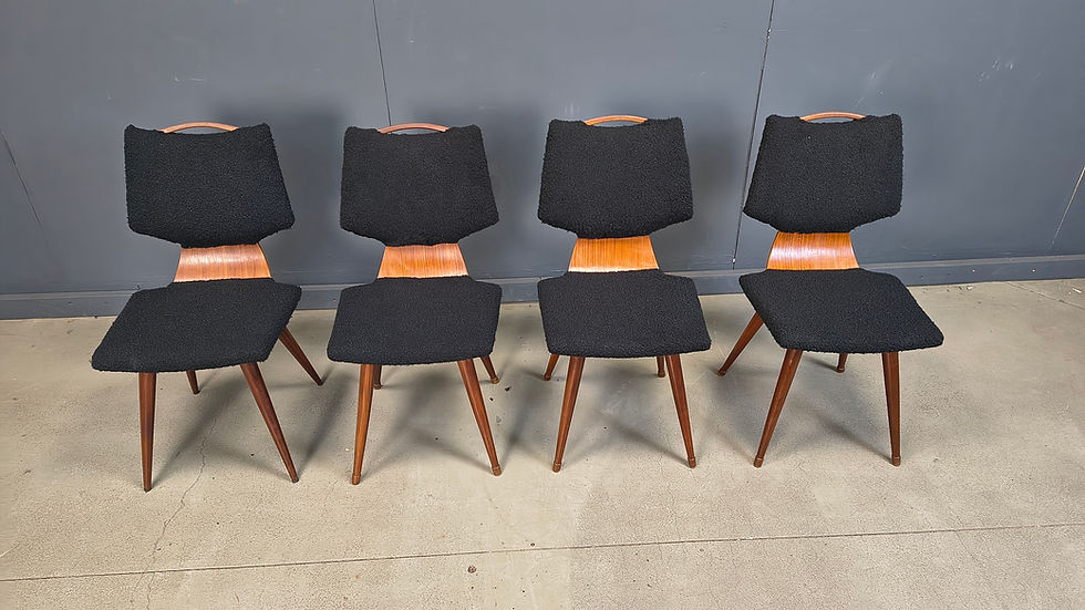 Thumbnail: Mid century scandinavian dining chairs, 1960s