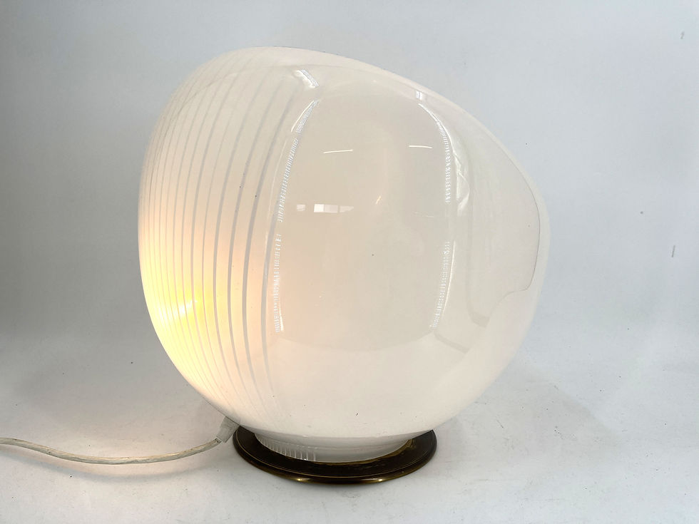 Thumbnail: Large vintage murano glass table lamp, 1970s