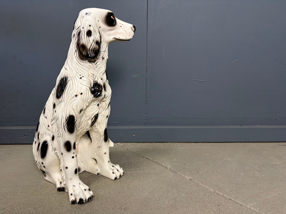 Thumbnail: Terracotta sculpture of an English Setter, 1970s