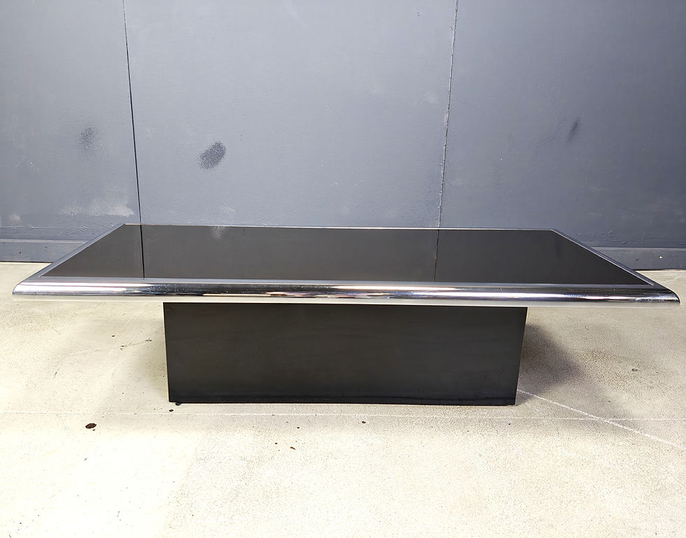 Vintage chrome coffee table, 1970s