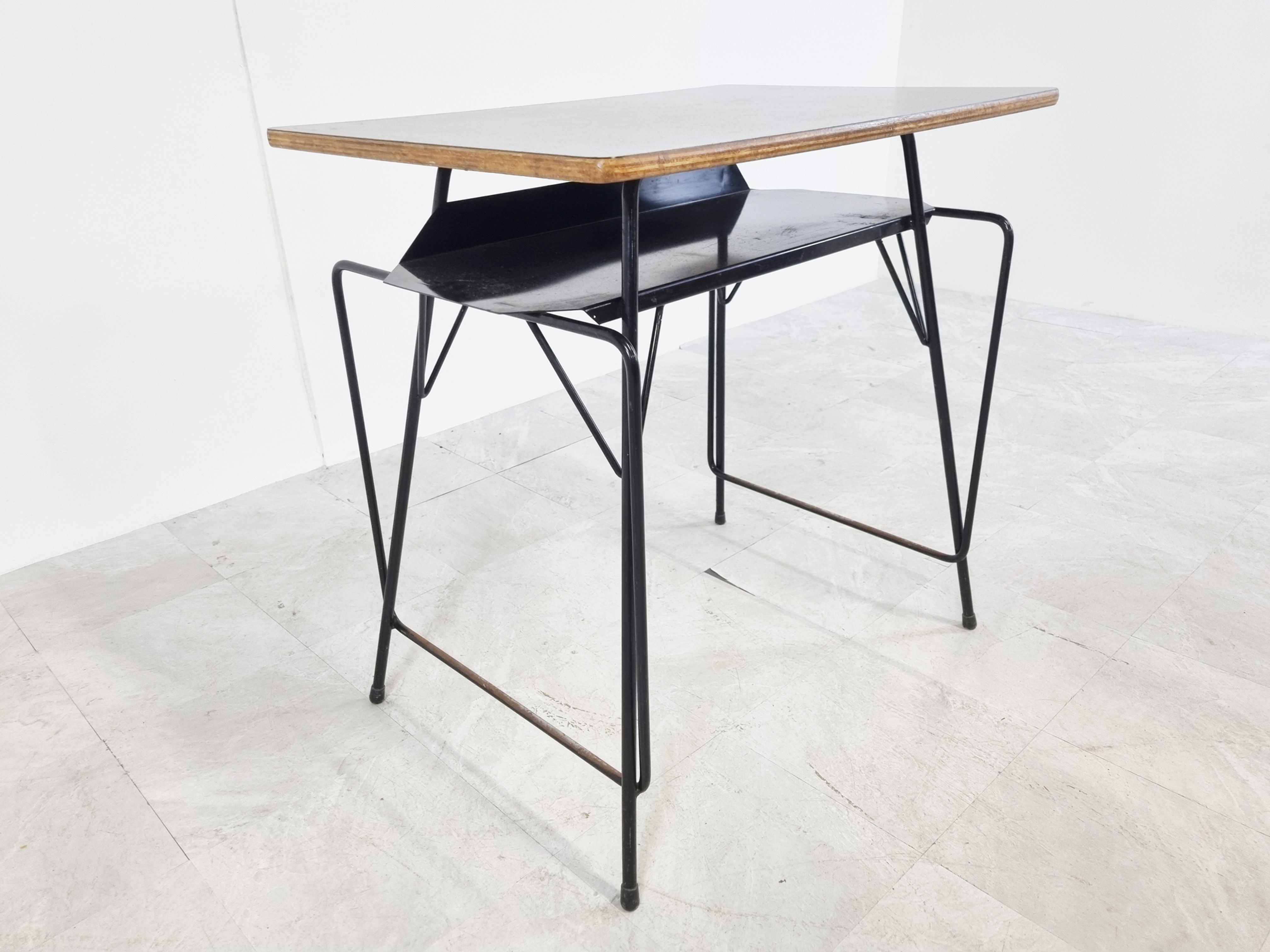 Vintage desk by Willy Van Der Meeren for Tubax, 1950s