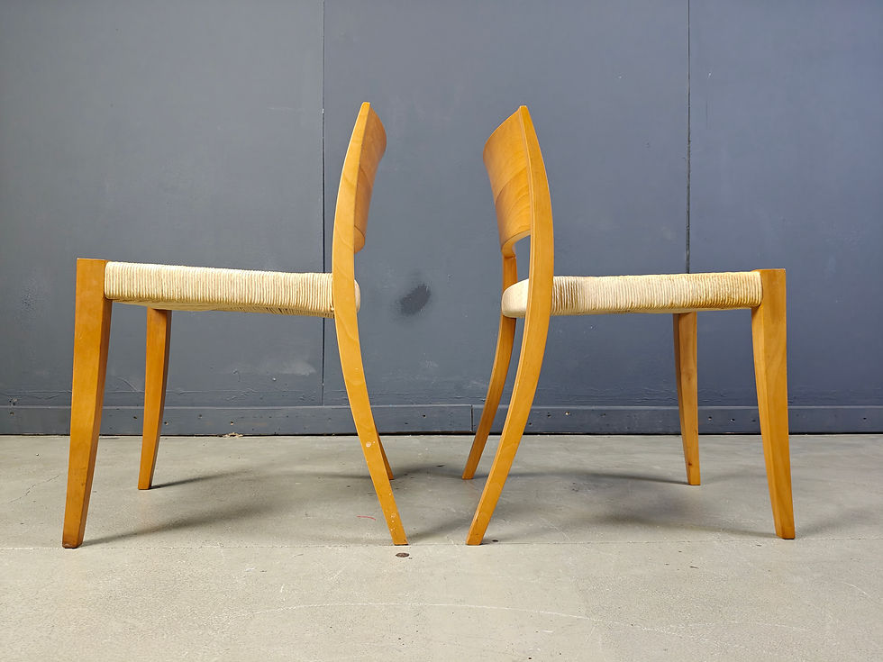 Thumbnail: Ticino dining chairsby Bruno Reichlin for Molteni, 1990s