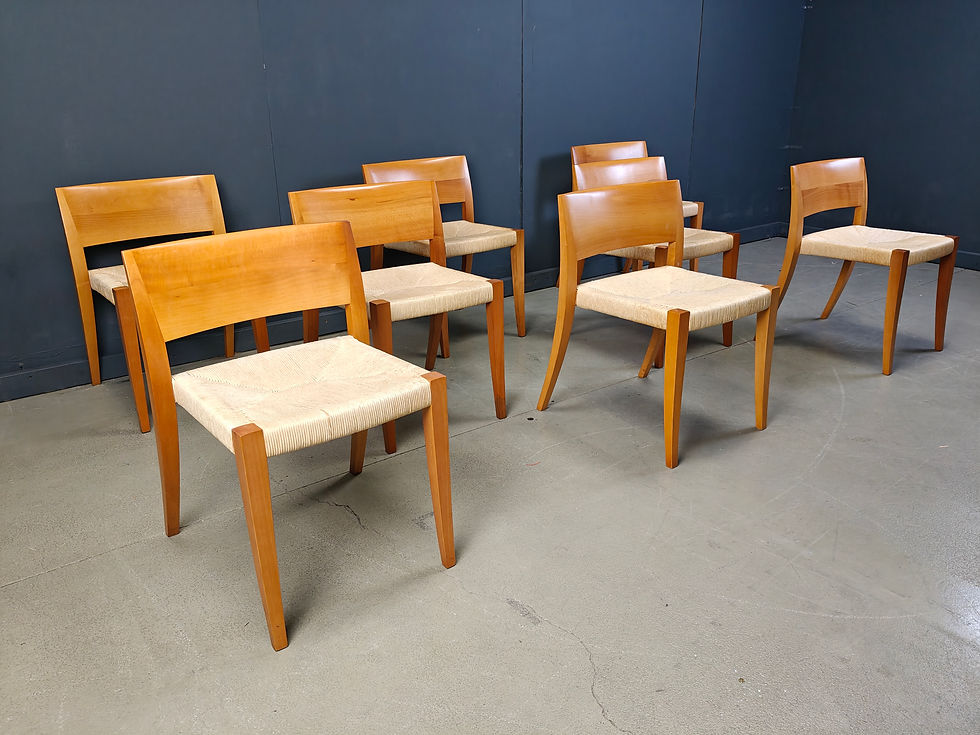 Thumbnail: Ticino dining chairsby Bruno Reichlin for Molteni, 1990s