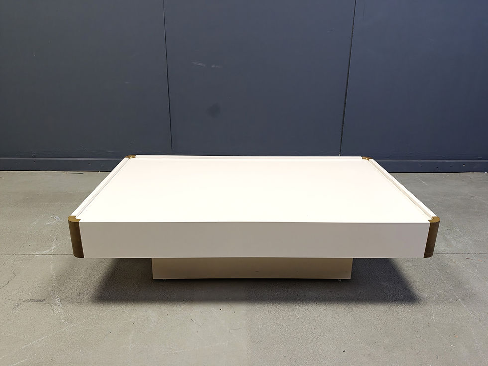 Vintage coffee table attributed to Willy Rizzo, 1970s