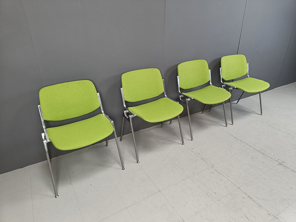 Thumbnail: Vintage Dsc 106 Side Chairs By Giancarlo Piretti For Castelli, Set Of 4