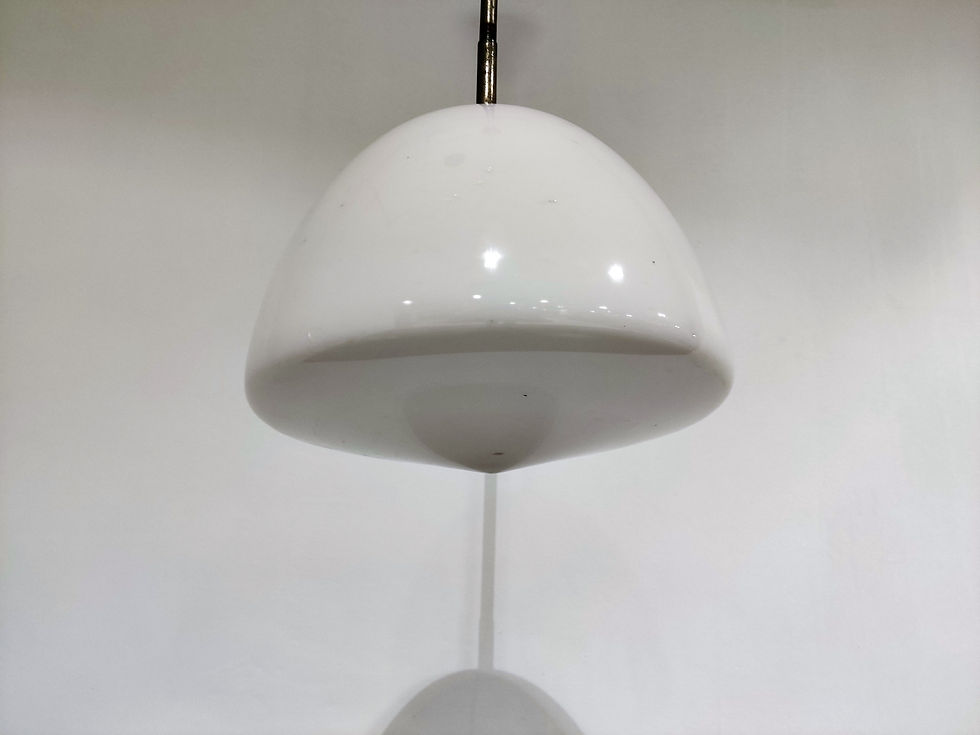 Thumbnail: Antique opaline pendant light, 1930s