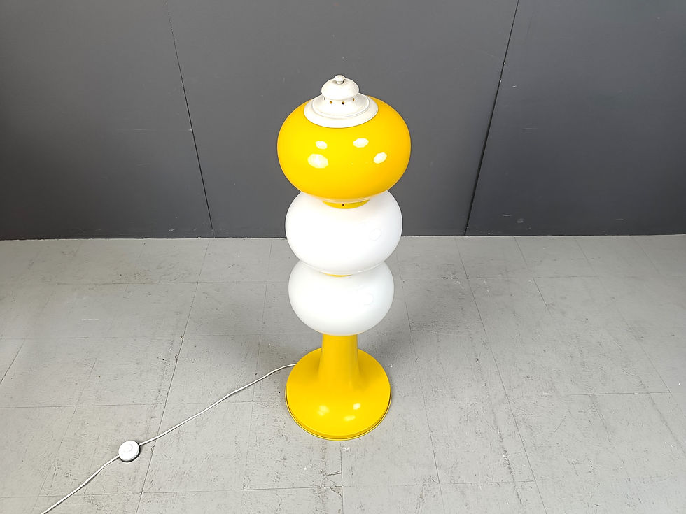 Thumbnail: Mid century italian glass floor lamp, 1960s