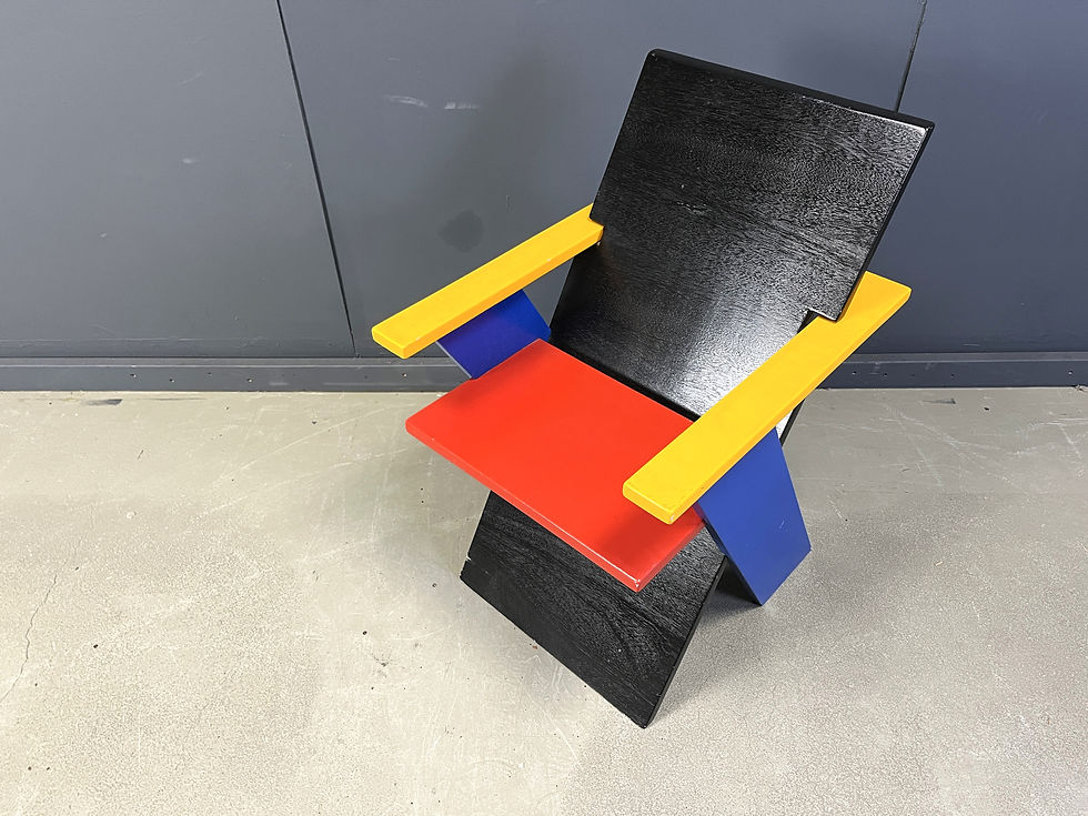 Thumbnail: Colourful postmodern armchair, 1980s