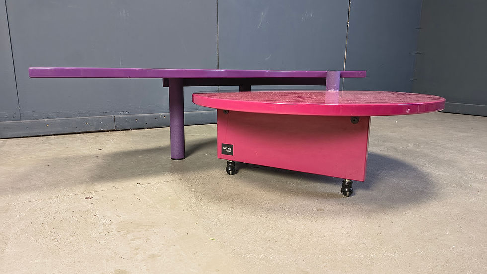 Thumbnail: Maurizio Salvato Rotating Burlwood Coffee Table for Saporiti Italia, 1980s