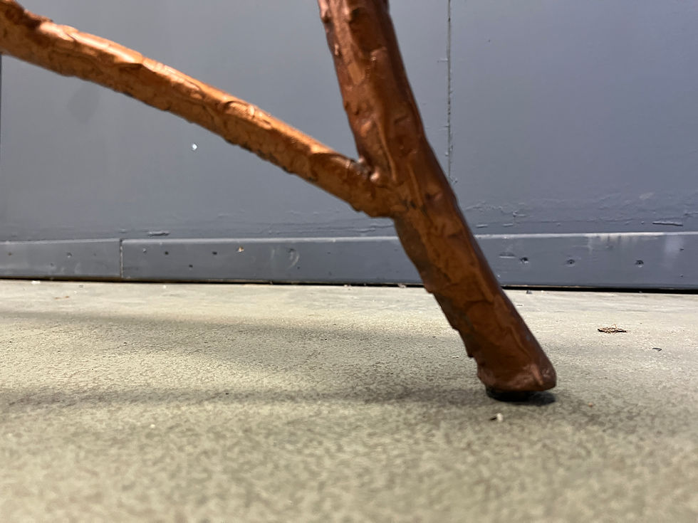 Thumbnail: Vintage Hand Crafted Wrought Iron Tree Branches Cocktail Table, 1970s