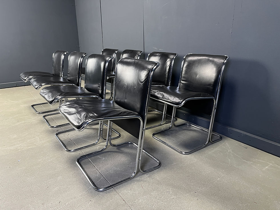 Thumbnail: Set of 8 Calla chairs by Antonio Ari Colombo dining chairs, 1970s