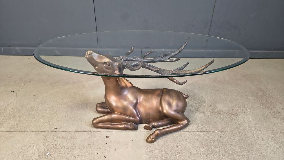 Thumbnail: Brass deer coffee table, 1970s