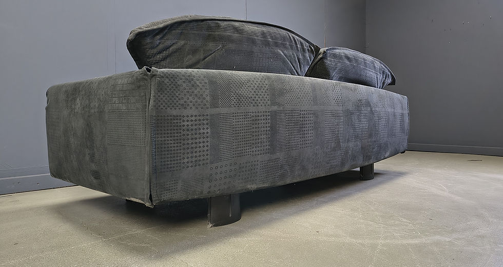 Thumbnail: Velvet sofa by Saporiti Italia, 1980s