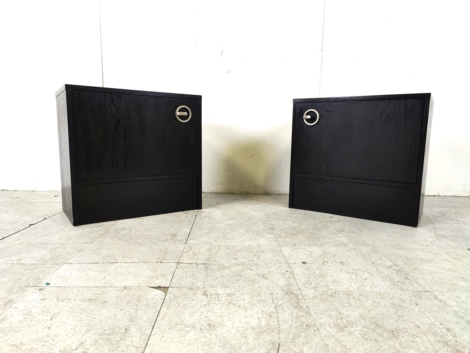Pair of bedside cabinets, 1970s