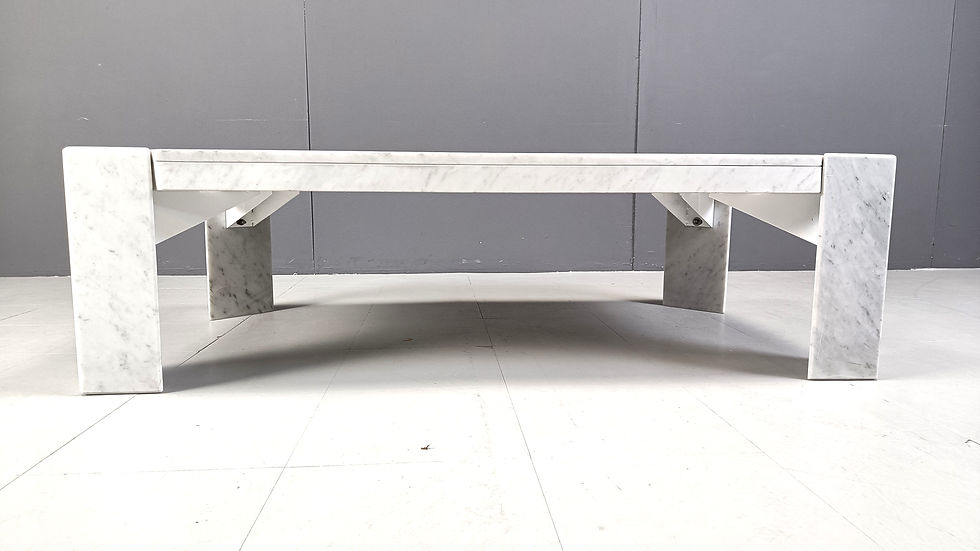 Thumbnail: Vintage italian marble coffee table, 1970s