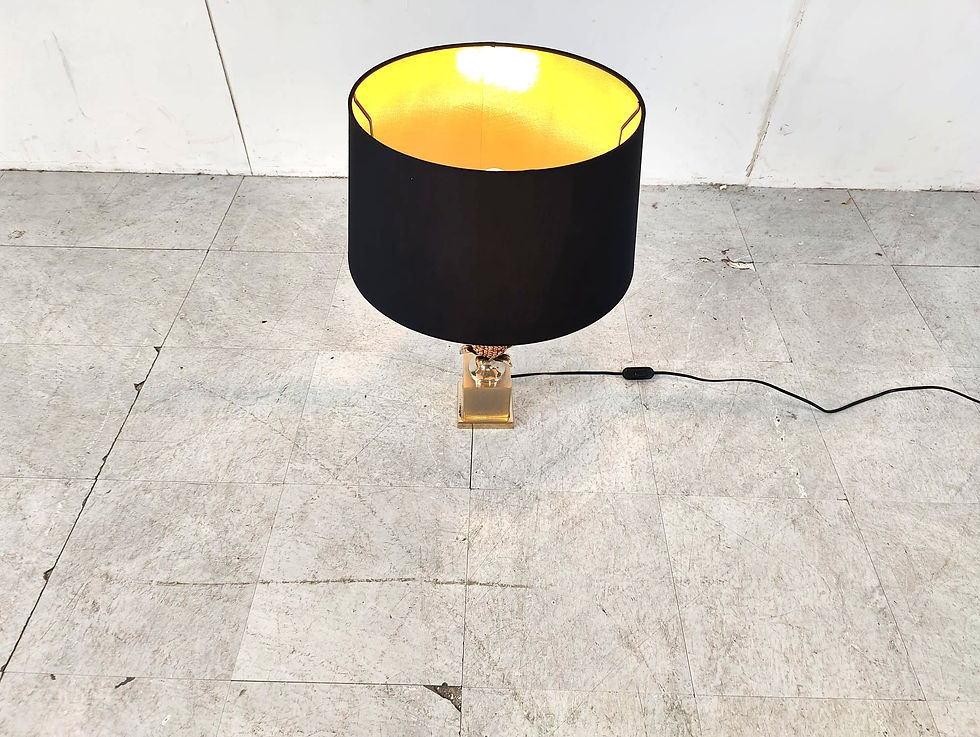Thumbnail: Vintage french corn table lamp, 1970s