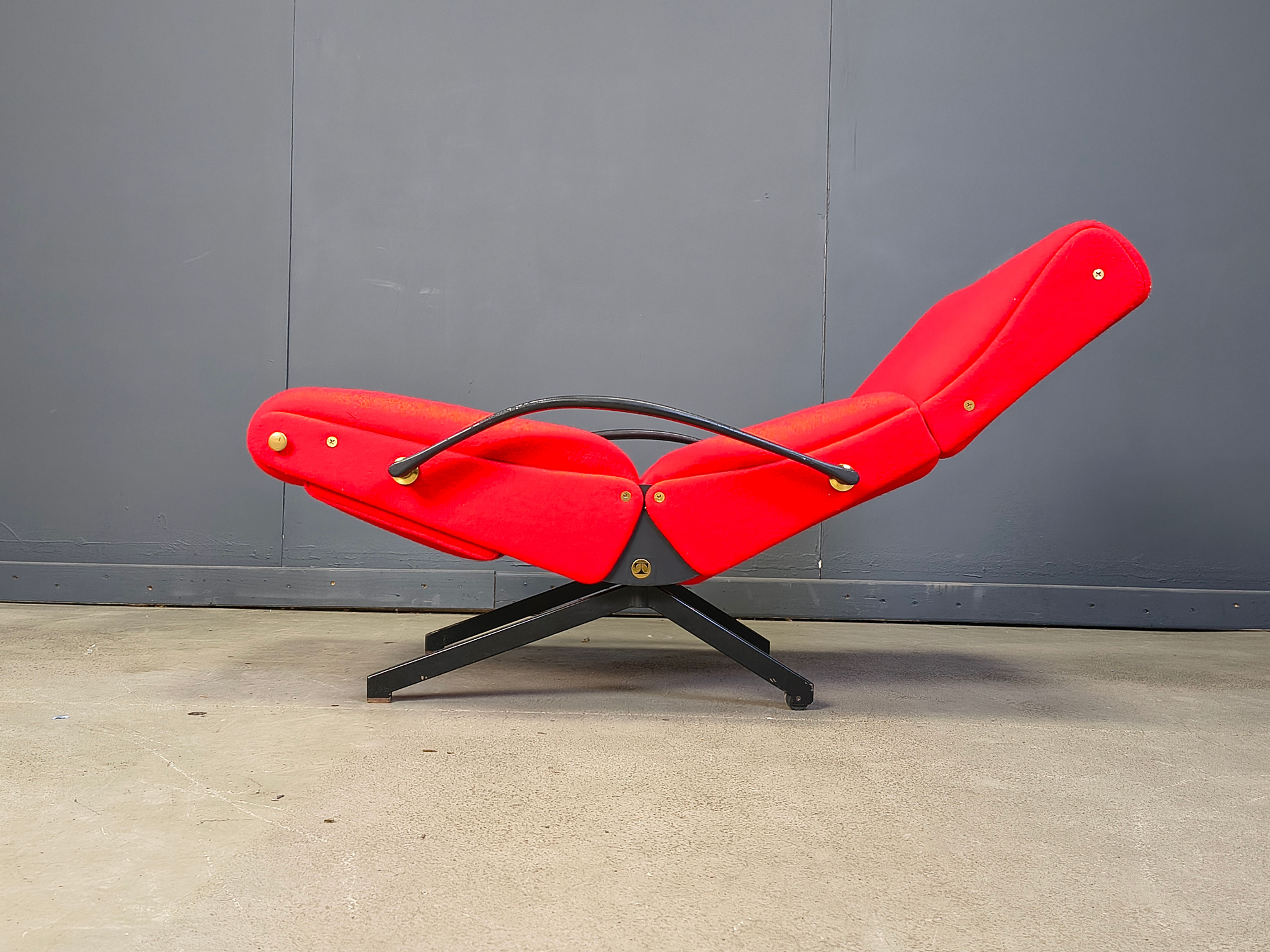 Vintage p40 lounge chair by Osvaldo Borsani for tecno, 1960s