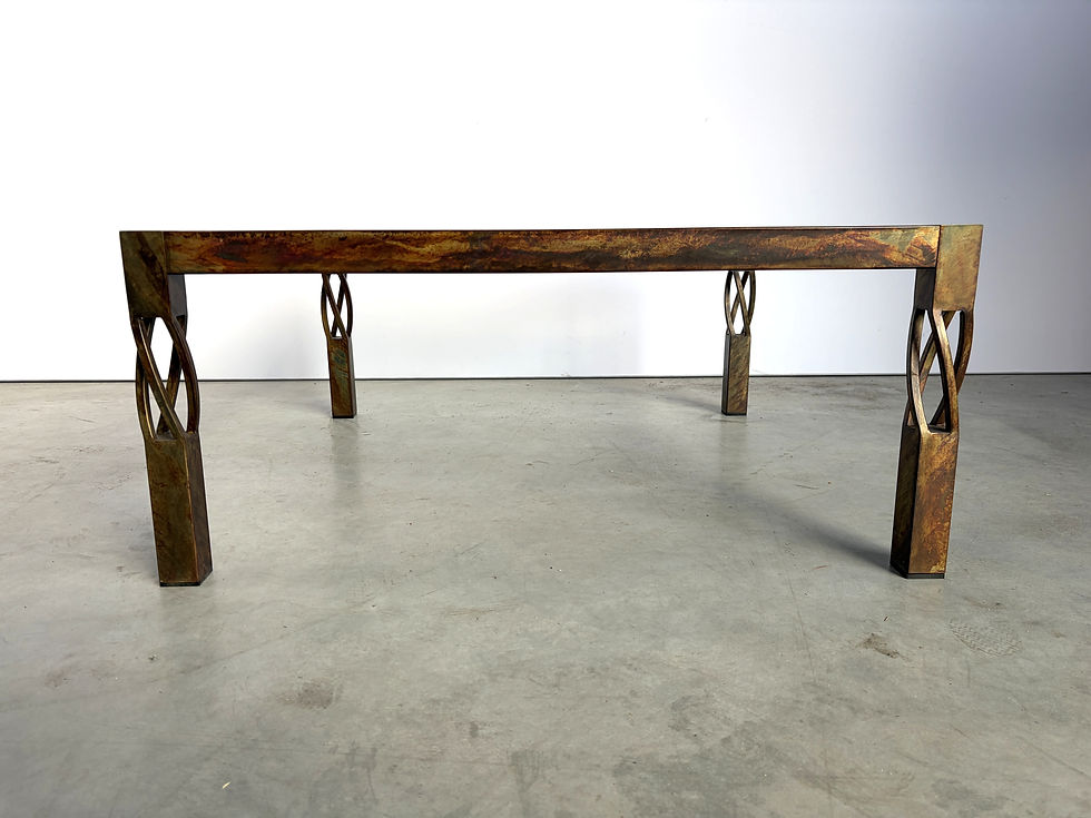 Thumbnail: Vintage steel coffee table, 1980s