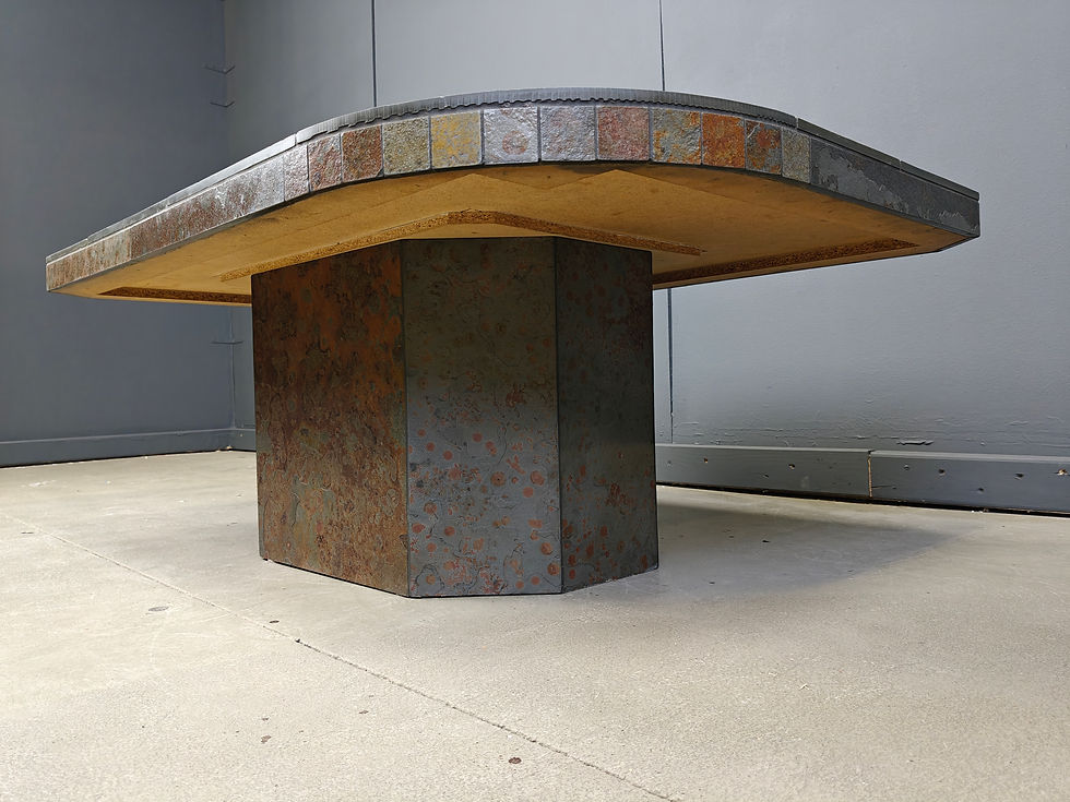 Thumbnail: Brutalist slate stone coffee table, 1980s