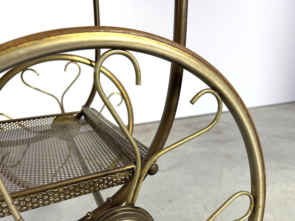 Thumbnail: Serving Trolley in Perforated Metal by Josef Frank for Svenskt Tenn, Sweden, 195