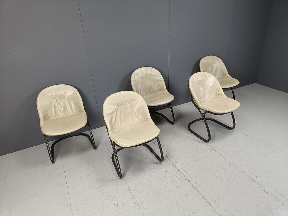 Thumbnail: Vintage Pascale dining chairs by Gastone Rinaldi for Rima, 1970s
