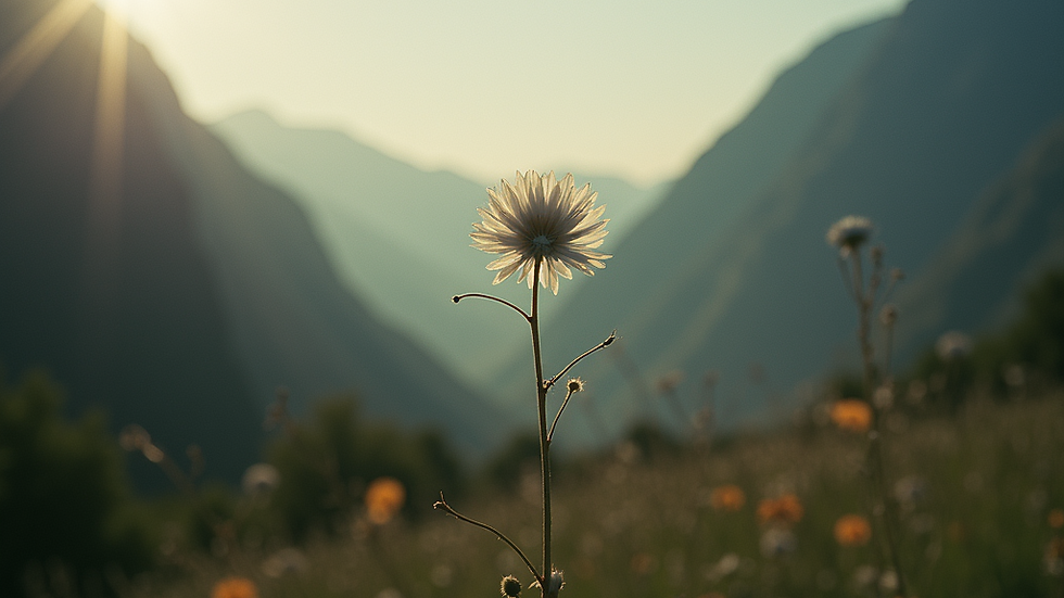 Compass and two paths in the wilderness