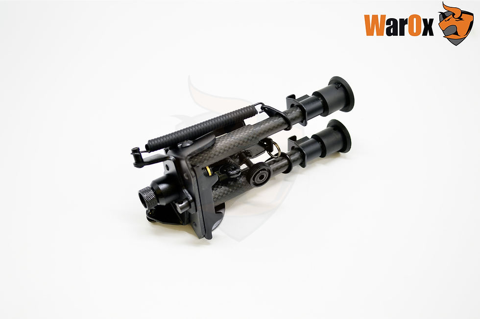 Thumbnail: Rokstad Carbon Fiber 6-9" Swivel Spring Bipod (RSCFS-06)