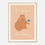 Thumbnail: I'm Not Fat I'm Bulking - Orange Cat Print (Framed)