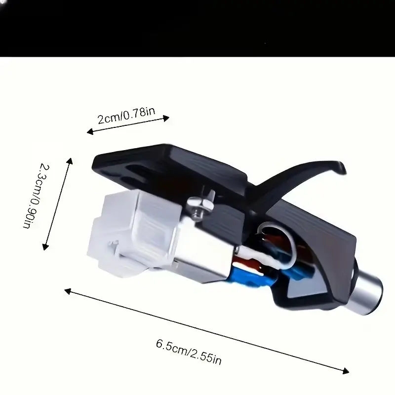 Black Headshell Audio Technica AT3600L Cartridge, Stylus Technics, KAM, Numark