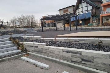 A view of retaining wall