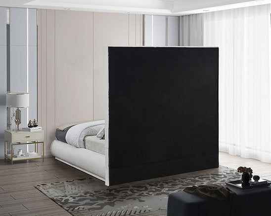 Thumbnail: Modesto Mid-Century Modern Fabric Upholstered High Back King Mid-Century Modern 