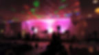 Lighting and dj music at an event