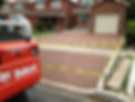 newly constructed concrete driveway