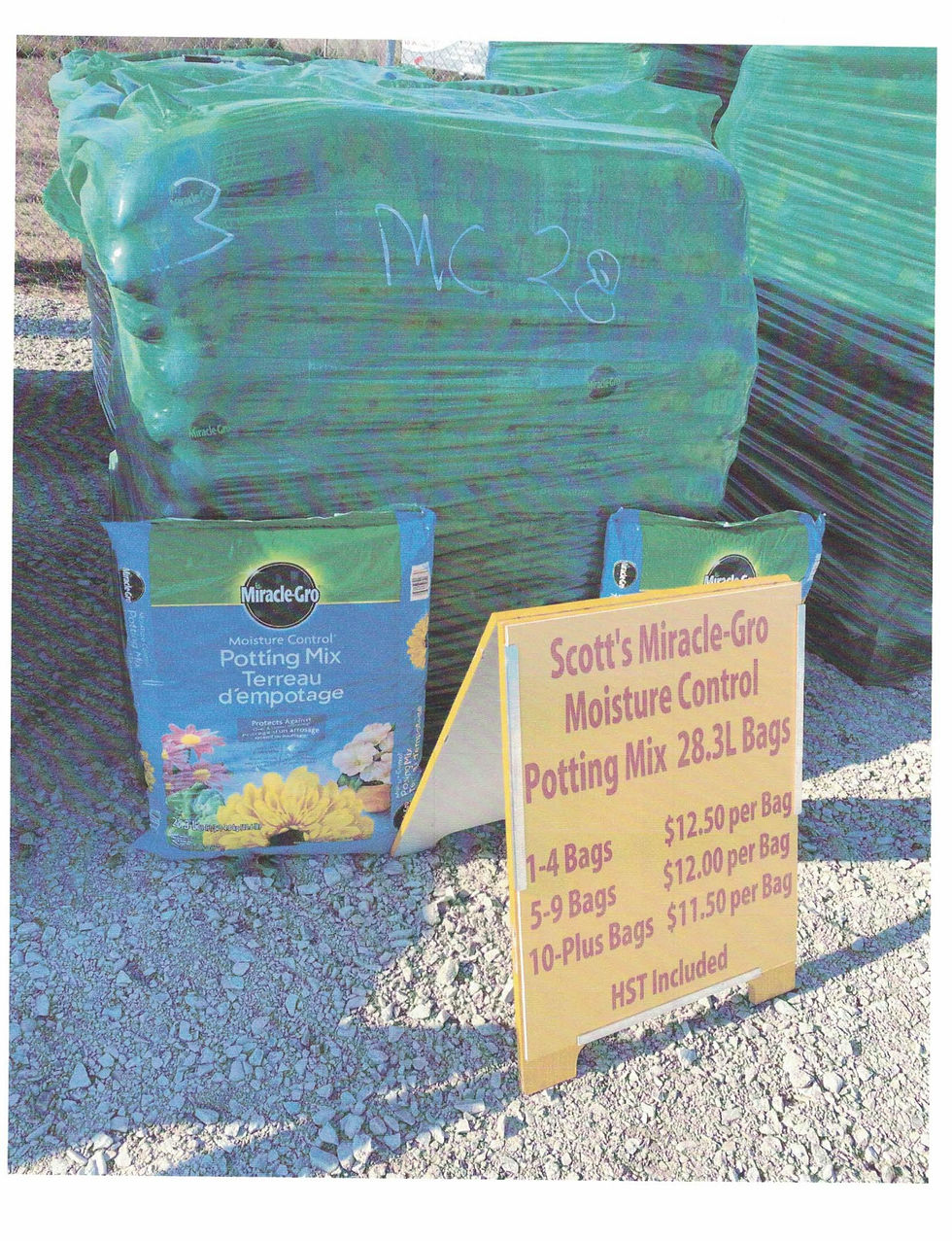 potting mix bags