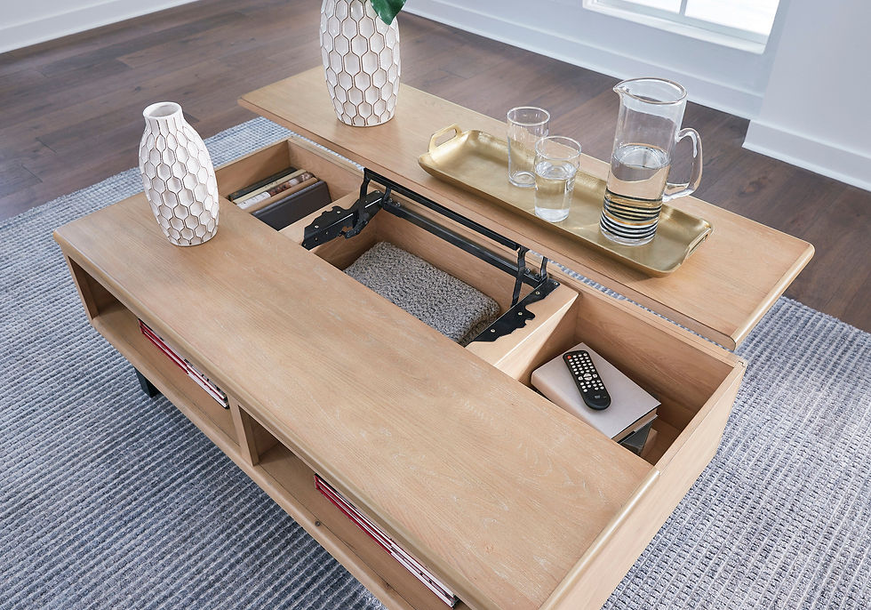 Thumbnail: Freslowe Lift-Top Coffee Table By ASHLEY Signature