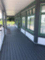 view of gallery walkways after painting
