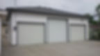 Garage with three doors